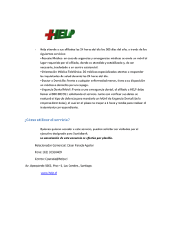 &iquest;C&oacute;mo utilizar el servicio?
