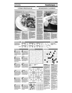 Pasatiempos 3D REMEDIOS CASEROS C&Oacute;MO PREPARAR