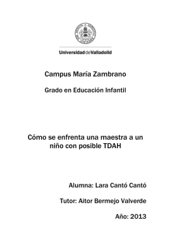 Campus María Zambrano Cómo se enfrenta una maestra - UVaDOC
