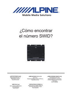 &iquest;C&oacute;mo encontrar el n&uacute;mero SWID? - Alpine