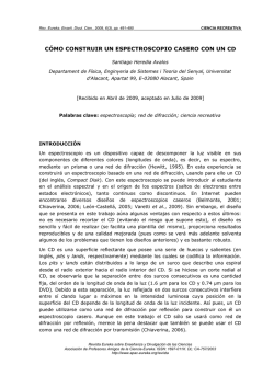C&Oacute;MO CONSTRUIR UN ESPECTROSCOPIO CASERO - Rodin