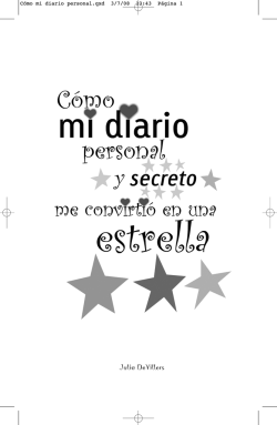 C&oacute;mo mi diario personal y secreto me convirti&oacute; en una estrella