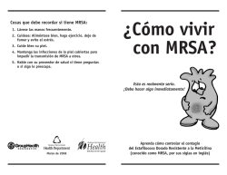 &iquest;C&oacute;mo vivir con MRSA? - Pierce County Health Department