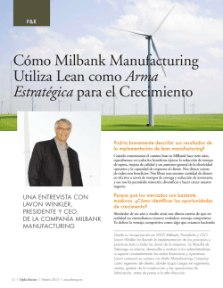 Cómo Milbank Manufacturing Utiliza Lean como Arma - tbmcg.mx