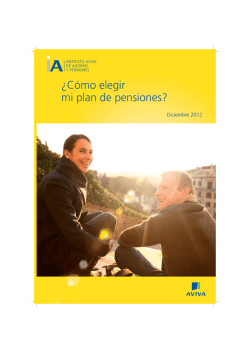 ¿Cómo elegir mi plan de pensiones? - Instituto Aviva de Ahorro y