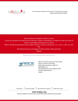 Redalyc.&iquest;C&oacute;mo se encuentran las instituciones de educaci&oacute;n