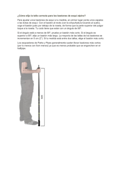 &iquest;C&oacute;mo elijo la talla correcta para los bastones de esqu&iacute; - Snowinn