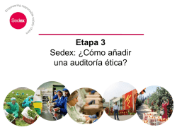Etapa 3 Sedex: ¿Cómo añadir una auditoría ética?