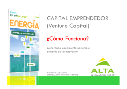 CAPITAL EMPRENDEDOR (Venture Capital) ¿Cómo Funciona? - Cyted