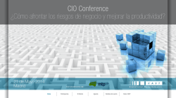 CIO Conference ¿Cómo afrontar los riesgos de negocio y - Everis