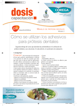 Cómo se utilizan los adhesivos para prótesis dentales - Revista Dosis