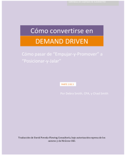 Cómo convertirse en DEMAND DRIVEN - Demand Driven MRP