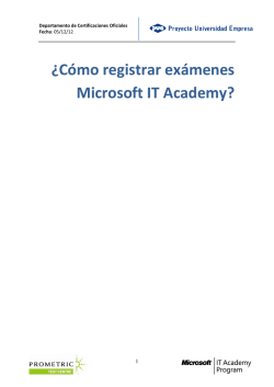 ¿Cómo registrar exámenes Microsoft IT Academy? - PUE