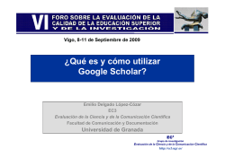 ¿Qué es y cómo utilizar Google Scholar? - Evaluación de la Ciencia