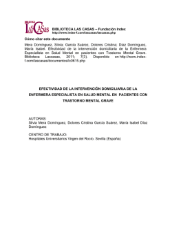 BIBLIOTECA LAS CASAS – Fundación Index Cómo citar este