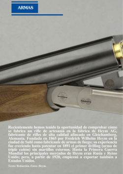 Heym, el rifle del cazador profesional - Club de Caza