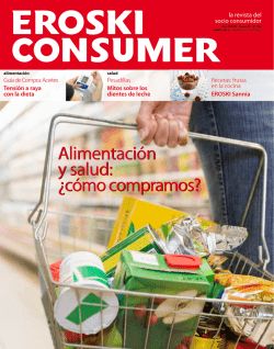 Alimentaci&oacute;n y salud: &iquest;c&oacute;mo compramos? Alimentaci&oacute;n y salud