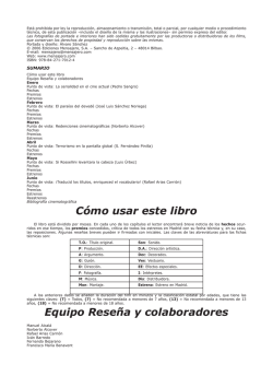 C&oacute;mo usar este libro Equipo Rese&ntilde;a y colaboradores - Ediciones