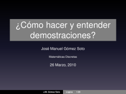 ¿Cómo hacer y entender demostraciones?