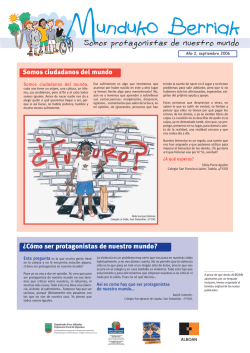 Somos ciudadanos del mundo &iquest;C&oacute;mo ser protagonistas - Alboan