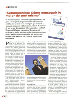 Autocoaching: cómo conseguir lo mejor de uno mismo