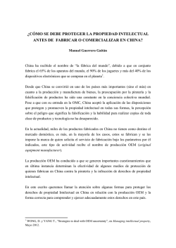 &iquest;C&Oacute;MO SE DEBE PROTEGER LA PROPIEDAD INTELECTUAL