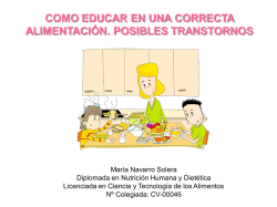 ¿Cómo educar en una correcta alimentación? - asociacion de