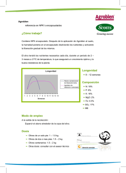 &iquest;C&oacute;mo trabaja? Longevidad Composici&oacute;n Modo de - Fertilaiser