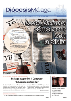 Lectio Divina o cómo rezar con la Biblia - Diócesis de Málaga