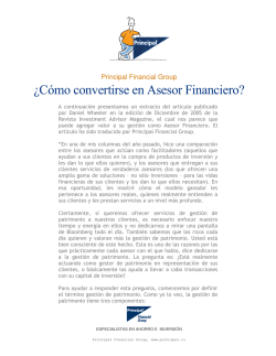 ¿Cómo convertirse en Asesor Financiero? - Principal Financial Group