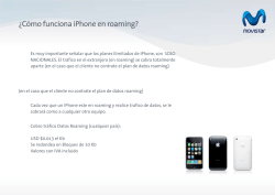 ¿Cómo funciona iPhone en roaming? - Movistar