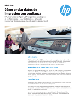 Cómo enviar datos de impresión con confianza - Hewlett-Packard