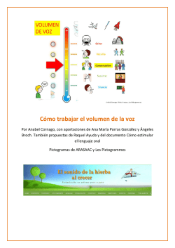 Cómo trabajar el volumen de la voz - Asociación Navarra de Autismo