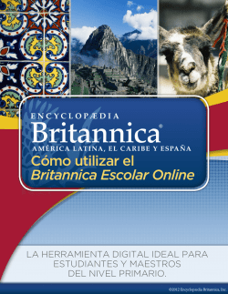 Cómo utilizar el Britannica Escolar Online