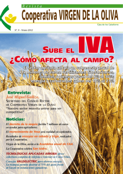 Sube el &iquest;C&oacute;mo afeCta al Campo - Cooperativa Virgen de la Oliva