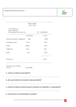 1. ¿Cómo se llama la pescadería - acervantesquinto