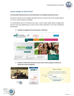 ¿Cómo navegar en ULA On-line? - Universidad Latinoamericana