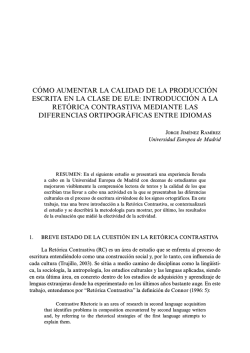 C&oacute;MO AUMENTAR LA CALIDAD DE LA PRODUCCI&oacute;N ESCRITA
