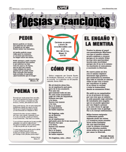 C&Oacute;MO FUE PEDIR POEMA 16 EL ENGA&Ntilde;O Y LA MENTIRA