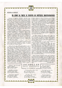 De c&oacute;mo se repile la historia en m&uacute;ltiples manifestaciones