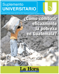 ¿Cómo combatir eficazmente la pobreza en Guatemala?