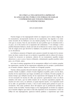 De c&oacute;mo la vida mon&aacute;stica impregn&oacute; el lenguaje del pueblo con