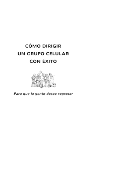 CÓMO DIRIGIR UN GRUPO CELULAR CON ÉXITO