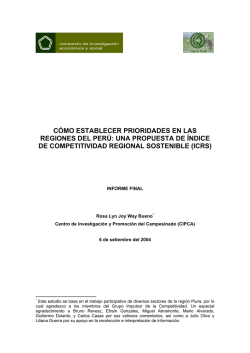 C&Oacute;MO ESTABLECER PRIORIDADES EN LAS REGIONES DEL