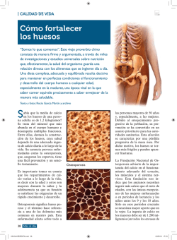 Cómo fortalecer los huesos - Revista 60 y más