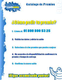 ¿Cómo pedir tu premio? - Michelin - Llantipuntos