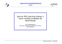 OpenUniversiteitNederland Qué es IMS Learning Design y cómo
