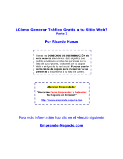 ¿Cómo Generar Tráfico Gratis a tu Sitio Web?