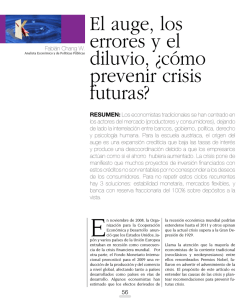 El auge, los errores y el diluvio, ¿cómo prevenir crisis futuras?