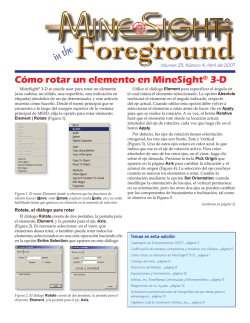 Cómo rotar un elemento en MineSight® 3-D - Mintec, Inc.